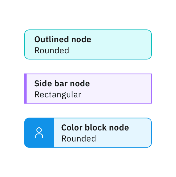 Examples of color and shape variations using a Color 10 background